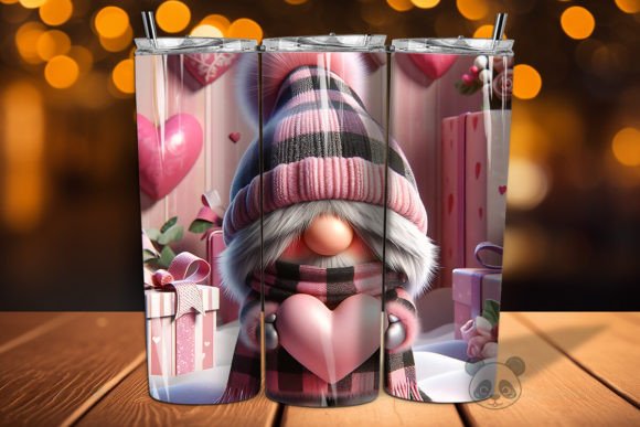 Creating Custom Valentine Gifts with the Valentine Gnome Heart 3D Tumbler Wrap