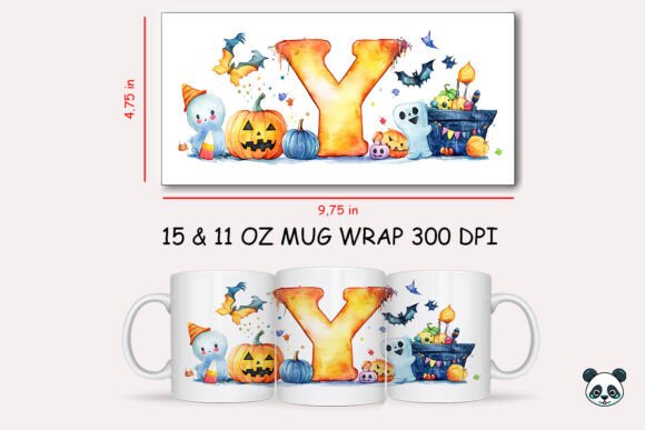 Creating Spooky Custom Mugs with the Halloween Letter Y Mug Wrap Sublimation 1 Design