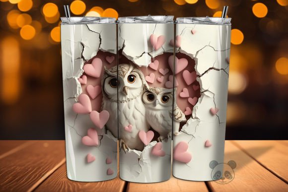 Creating Stunning Mom Baby Owls 3D Tumbler Wraps: A Guide to Sublimation Design