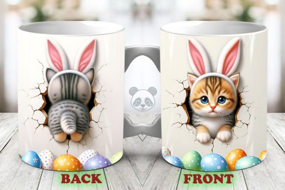 Elevate Your Sublimation Projects with 3D Kitten Mug Wraps