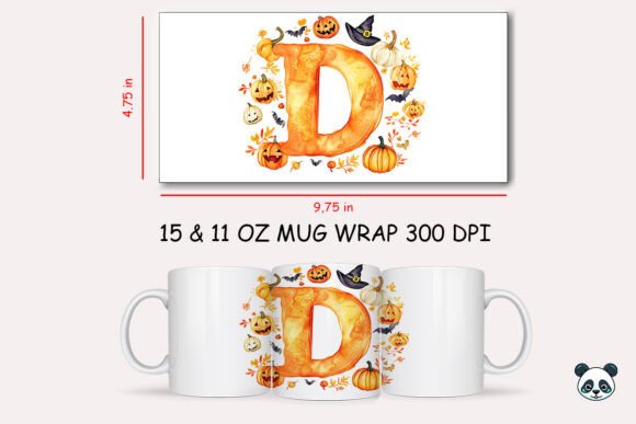 Evaluating Halloween Letter D Mug Wrap Sublimation for Custom Holiday Drinkware