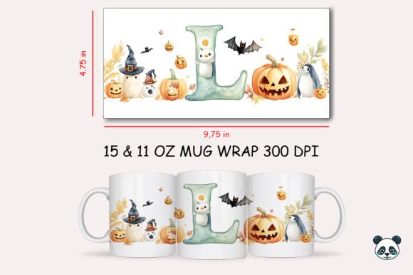 Evaluating the Halloween Letter L Mug Wrap Sublimation Design