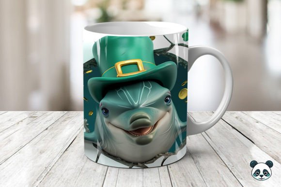 Evaluating the St Patrick Dolphins 3D Mug Wrap for Sublimation Projects