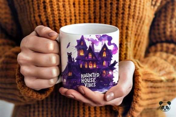 Haunted House Vibes: 3D Mug Wrap Design Guide