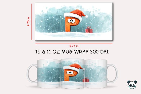 Integrating the Christmas Baby Letter D Mug Wrap 22 into Your Sublimation Workflow