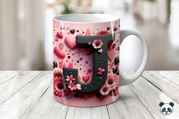 Integrating the Letter J 3D Valentine Mug Wrap into Your Sublimation Workflow