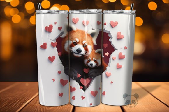 Mastering Sublimation: A Guide to the Mom Baby Red Pandas 3D Tumbler Wrap Design