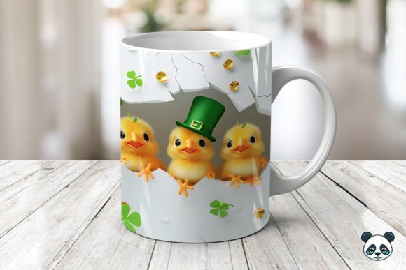 Mastering Sublimation with St Patrick Chicks 3D Mug Wrap Designs