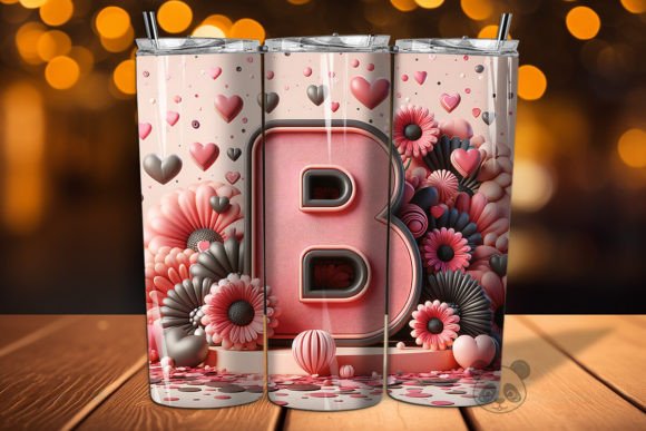 Mastering the Valentine Letter B 3D Tumbler Wrap for Flawless Sublimation Results