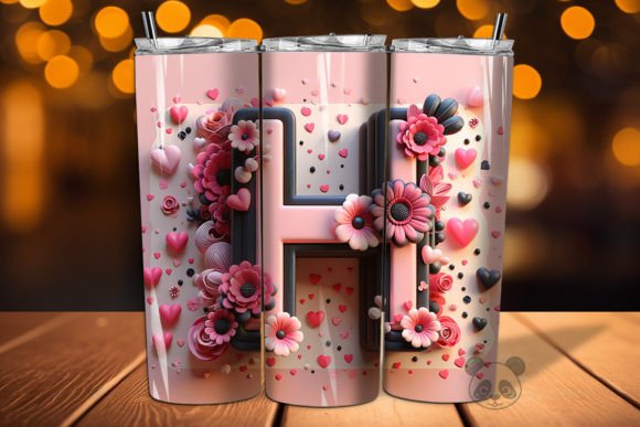 Mastering the Valentine Letter H 3D Tumbler Wrap for Flawless Sublimation