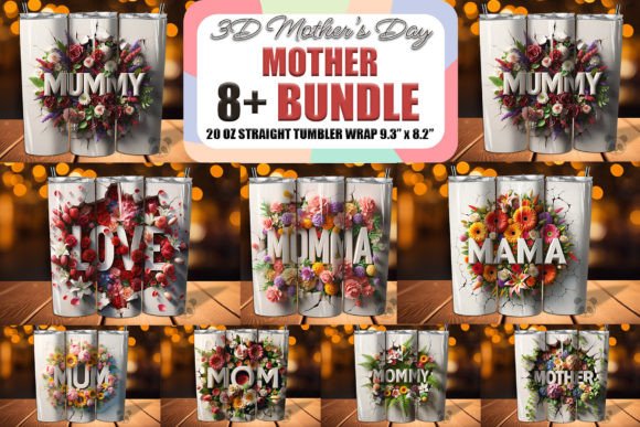 Mother’s Day 3D Tumbler Wrap Bundle Guide