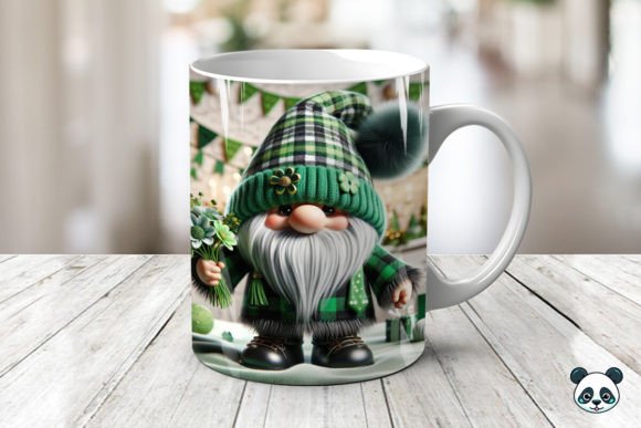 St. Patrick Gnome Flowers 3D Mug Wrap: Elevating Sublimation Creativity