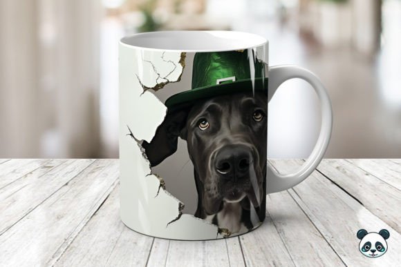 St Patrick Great Dane 3D Mug Wrap Design Guide