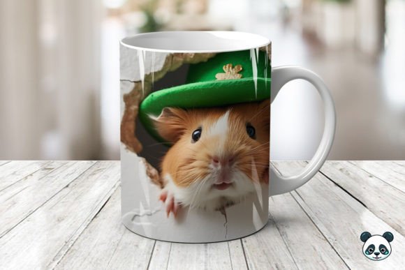 St Patrick Guinea Pigs 3D Mug Wrap Design
