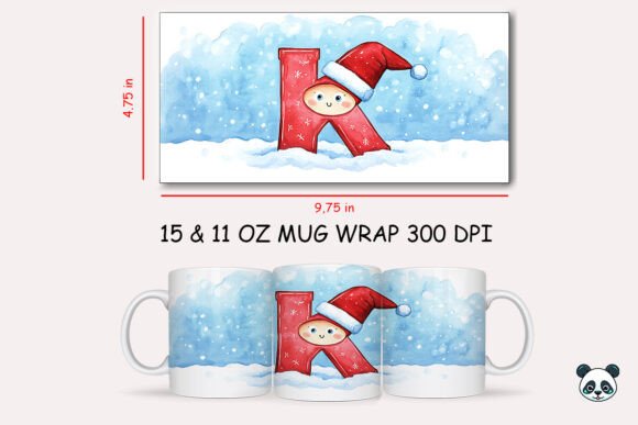 Strategic Personalization: Leveraging the Christmas Baby Letter D Mug Wrap for Modern Sublimation Business Growth