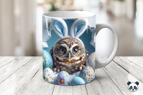 Transforming Plain Mugs with the Easter Owlet 3D Mug Wrap