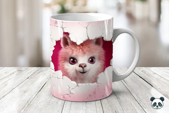 Valentine Alpaca 3D Mug Wrap: A Designer's Guide